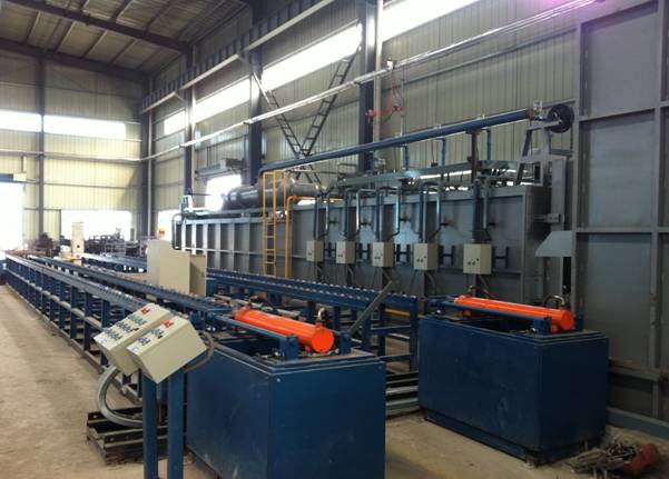 燃氣隧道爐熱處理生產(chǎn)線